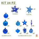 Arbol Navidad Tronador Slim Verde 1,20mt + Kit Decoracion