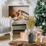 Ramas Espiga Decoración Navideña Adorno Navidad 72cm Pack X5