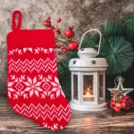 Botas Navideñas Tejidas Decoracion Navidad Adorno X1