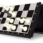 Ajedrez Magnético Juego De Mesa Imantado Tablero Plegable
