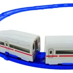 Tren Bala Juguete Pista Alta Velocidad Con Vías Y Sonidos Color Blanco