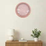 Reloj Decoración Pared De Metal C/vidrio 24cm A Pila