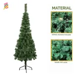 Árbol De Navidad Tronador Slim Verde 1.50mts Base Metal
