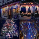 Luces Led Lluvia Meteoro 3mt X8 Tubos 220v Interconectable