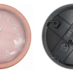 Reloj Decoración Pared De Metal C/vidrio 24cm A Pila