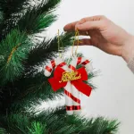 Adorno Colgante Baston De Caramelo Para Arbol De Navidad