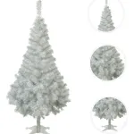 Arbol De Navidad Canadian Spruce Arbolito Pino Blanco Plata 1.80 Mts Con Base Plástica