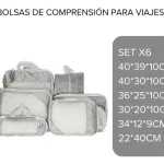 Organizador De Valija Set X6 Neceser De Viaje Estuche Avión