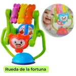 Sonajero Giratorio Estimulable Didactico Y Con Sonido Color Rojo Diseño Calesita