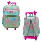 Mochila Carrito 17'' Escolar Carro Con Ruedas Infantil