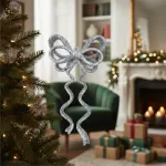 Adorno Navideño Colgante Moño X2 Decoración Navidad