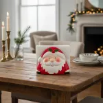 Servilletero Ceramica Navideño Porta Servilleta Papa Noel