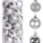 Adornos De Navidad Set Esferas Navideñas 4cm X24 Bolas