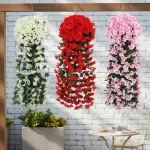 Ramo Flor Planta Colgante Jardin Artificial Interior 80cm