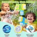 Burbujero Automático Pistola Juguete De Burbujas Con Luz Color Verde