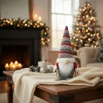 Muñeco De Navidad Gnomo Adorno Navideño Decoración 24cm