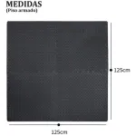 Piso Goma Eva Gym Pack X4 Encastrable 10mm Con Bordes