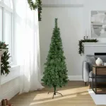 Árbol De Navidad Tronador Slim Verde 1.80mts Base Metal