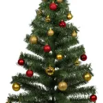 Arbol De Navidad Decorado Arbolito 1.20m Pino Carioca Color Rojo/oro