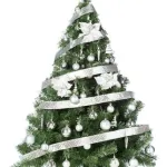 Arbolito Navidad Montañes Deluxe 1.30mts Decoración Plata 