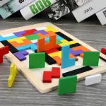 Tetris Rompecabezas De Madera Juego Didáctico 3d Puzzle
