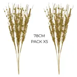 Ramas Espiga Decoración Navideña Adorno Navidad 72cm Pack X5