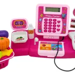 Caja Registradora Infantil Rosa Expreso Polar Con Sonido Micrófono