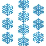 Adorno Colgante Copo De Nieve Decoración Arbol Navidad X10u