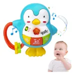 Sonajero Musical Bebe Pingüinos Con Luz Y Sonidos Jyf Toys Color Verde Oscuro