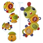 Sonajero Bebe Oruga Movil Luz Didactico Para Bebe