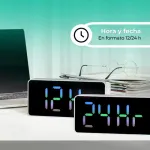 Reloj Despertador Led Digital Con Fecha Y Temperatura Usb