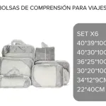 Organizador De Valija Set X6 Neceser De Viaje Estuche Avión