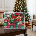 Navidad Adornos X73 Bolas Estrellas Figuras Collar Puntal