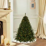 Árbol De Navidad Alpino 1.5mts Base Metálica Color Verde