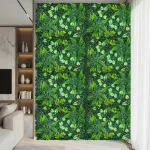 Jardín Vertical Cesped Artificial Flores Muro Verde 40x60cm