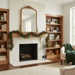 Guirnalda Navideña De Pino Decoración Colgante Con Bayas