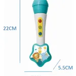 Microfono Bebes Musical Con Luz Y Sonido Color Blanco