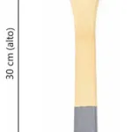Cuchara De Madera Bambu Cucharon 30cm Utensilios De Cocina