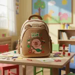 Mochila Infantil Jardin Capibara Para Niños Niñas Escolar