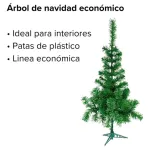 Arbol De Navidad Pino Arbolito Aleman 1,50 Mts Con Base Plastica Decorativo