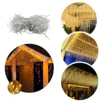 Cortina De Luces Led Lluvia X100 Navidad Fria + Calida