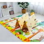 Alfombra Antigolpes Plegable Bebes Reversible 180x200cm