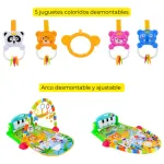 Gimnasio Piano Manta Con Sonajeros Para Bebe