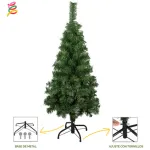 Arbol Navidad Tronador Slim Verde 1,20mt + Kit Decoracion