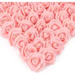 Mini Rosas Flores Artificiales Decoracion Pack X50