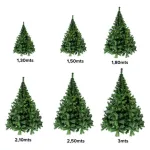 Árbol De Navidad Arbolito Pino Canadian Luxury 1.5mts Base Metálica Color Verde