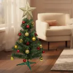 Arbol De Navidad Decorado Arbolito 90cm Pino Carioca Color Rojo/oro