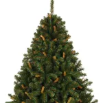 Árbol De Navidad Alpino 1.5mts Base Metálica Color Verde