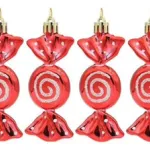Adornos Navidad Caramelos Colgante Navideño Decoración X2