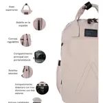 Mochila Maternal Termica Bolso Bebe Reforzada Con Cambiador